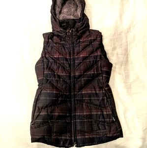 Patagonia XS down vest with detachable hood